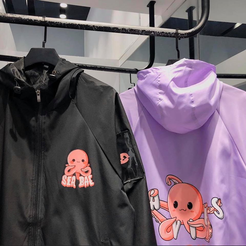 [UnisexStore] ÁO KHOÁC DÙ SEA BAE UNISEX (TÍM, ĐEN)