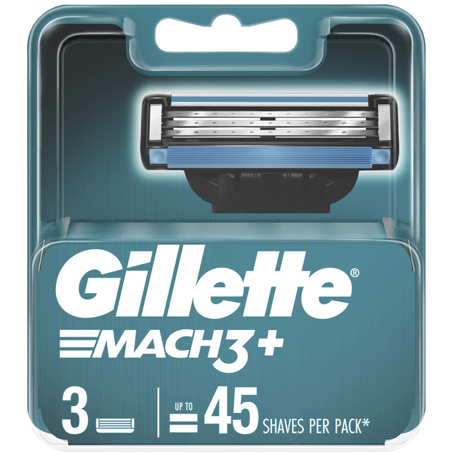 Lưỡi dao cạo râu Gillette Mach 3+ hộp 3 lưỡi