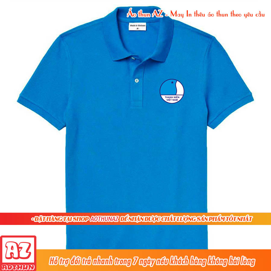 Áo thun Thanh Niên Việt Nam Hội LHTN có cổ polo - Vải thun lạnh thoáng mát M2647
