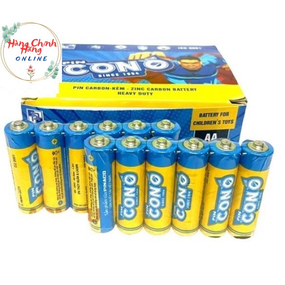 1 Hộp 40 viên pin tiểu AA Con Ó 2a lớn gắn đồ chơi đồng hồ - Hàng chính hãng