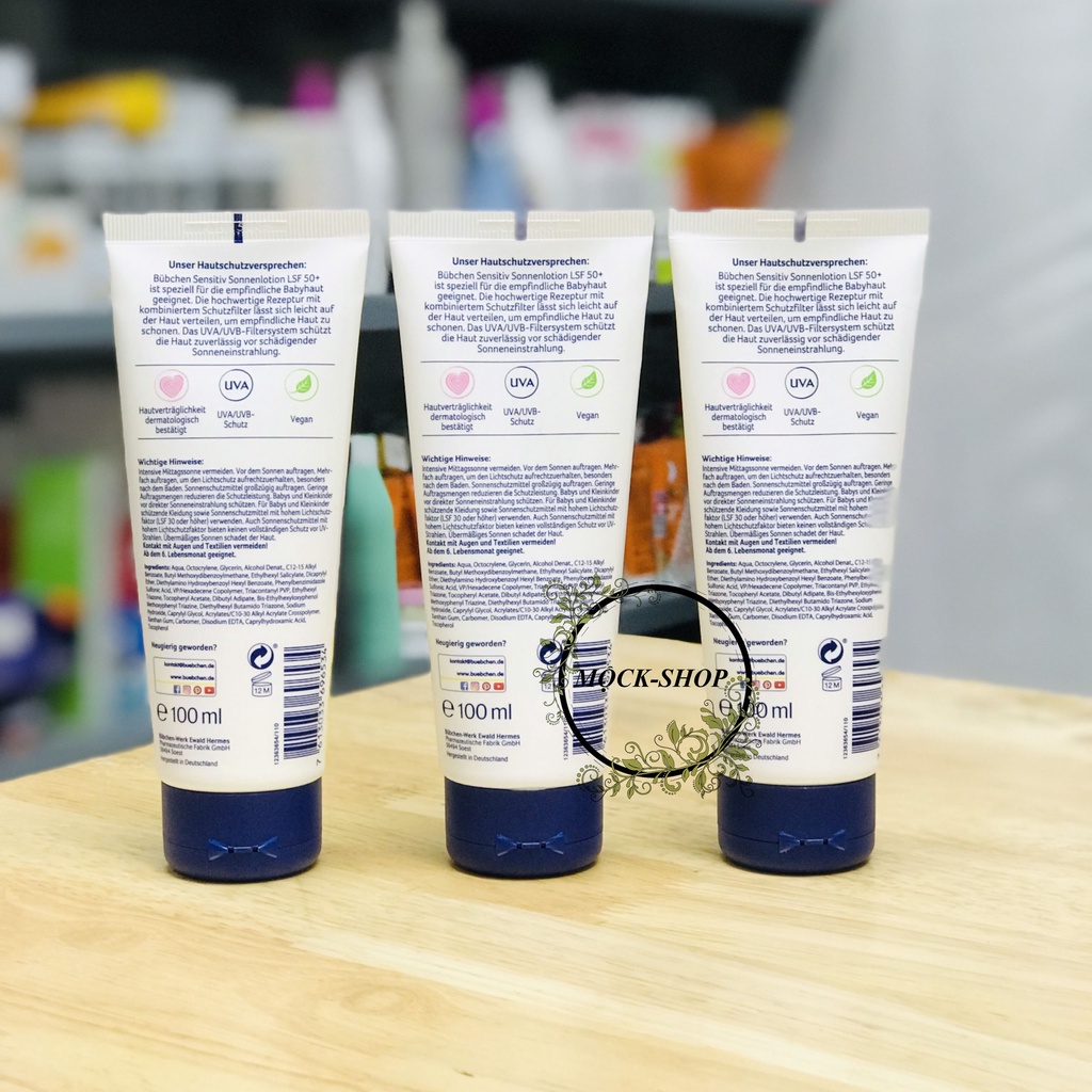 Kem chống nắng dưỡng da cho bé Bubchen Sonnenlotion 100ml
