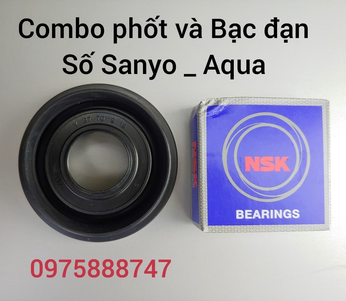 Combo bạc đạn & phốt máy giặt sanyo - aqua