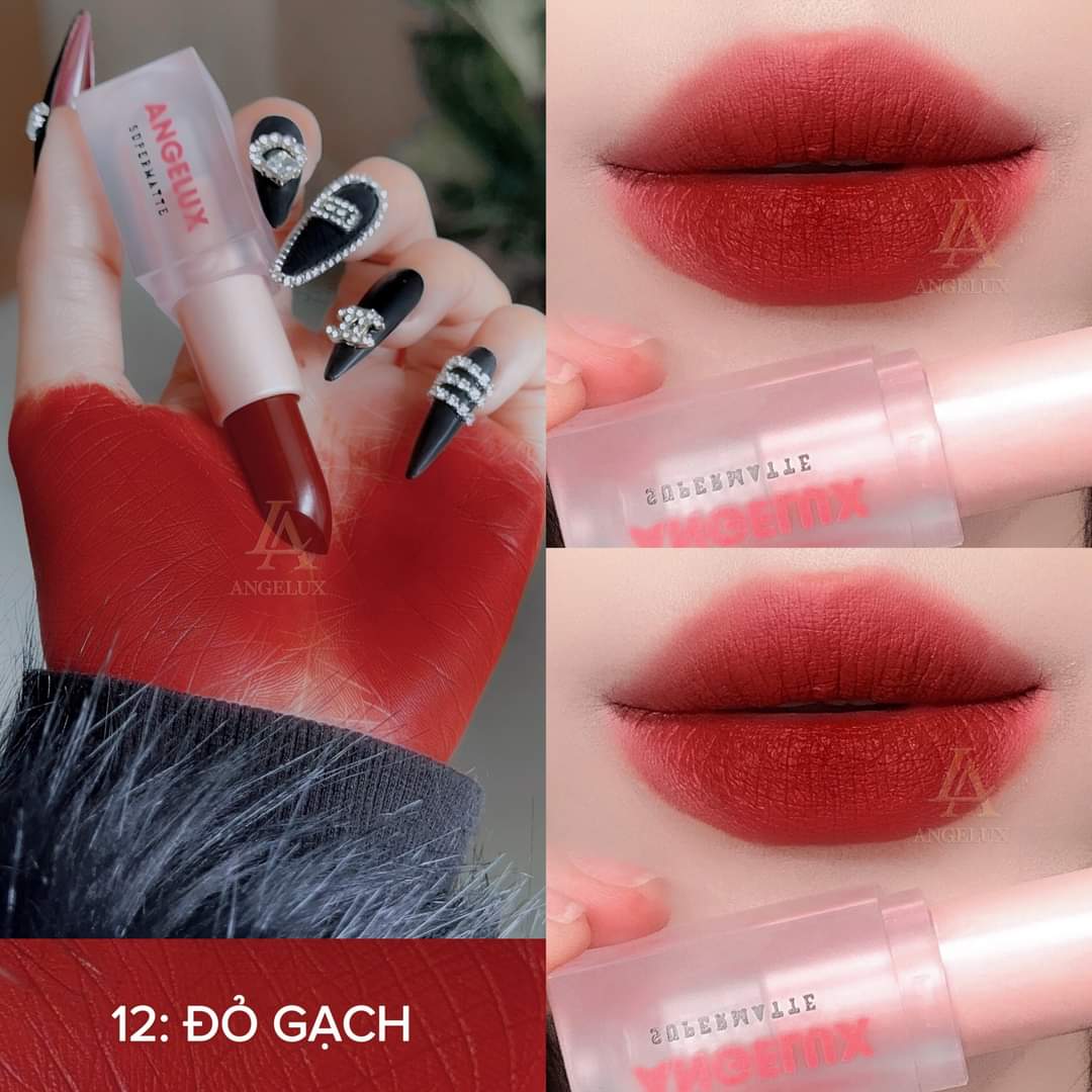 SON THỎI SÁP ANGELUX 2023 NEW - ĐỎ GẠCH