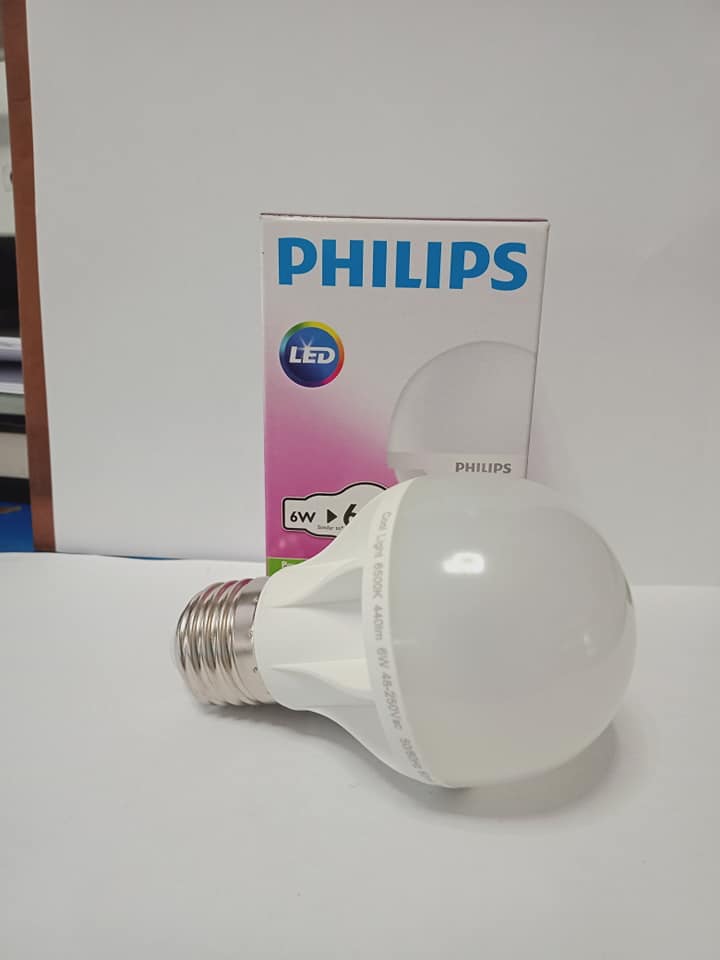 Bóng Ecobright LEDBulb 6W E27 6500K Philips - bóng led tròn Philip