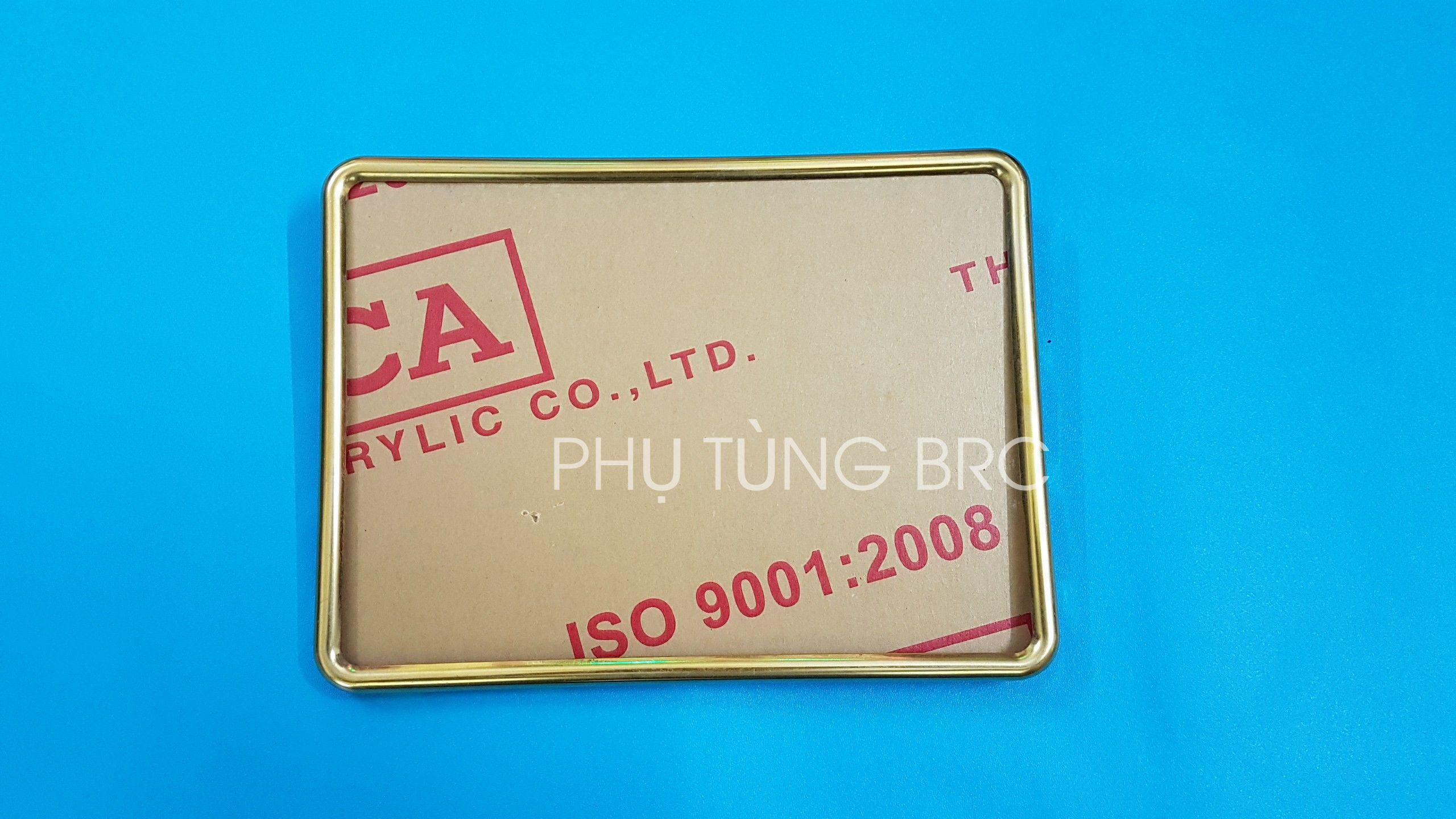 Bộ khung biển số titan màu vàng cao cấp