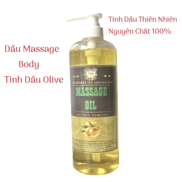 Dầu Massage Body Tinh Dầu Olive Thiên nhiên 100% 500ml-1000ml - Mềm mịn da cao cấp