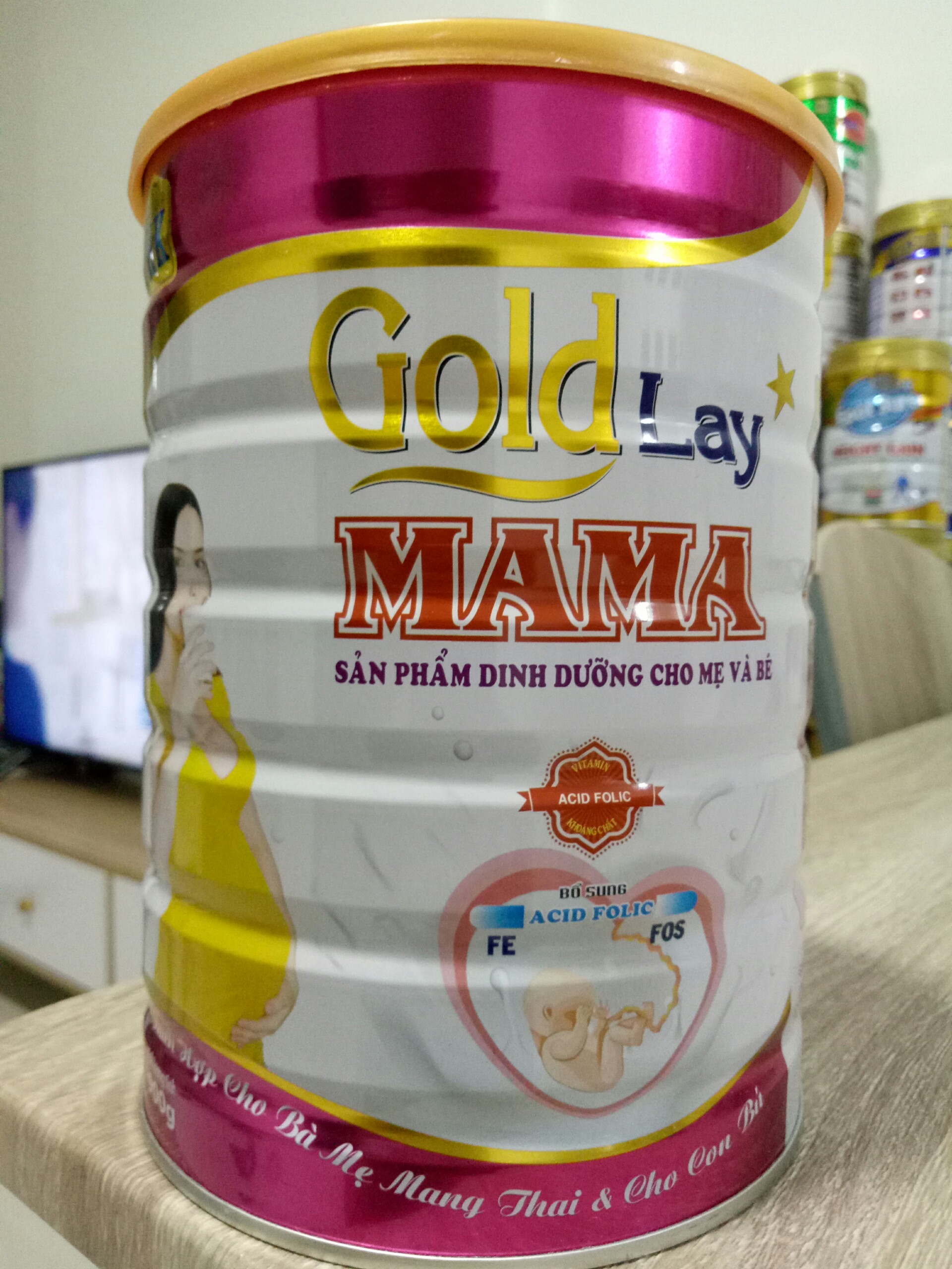 Sữa Goldlay MAMA cho mẹ bầu Mẹ khỏe con thông minh 900g