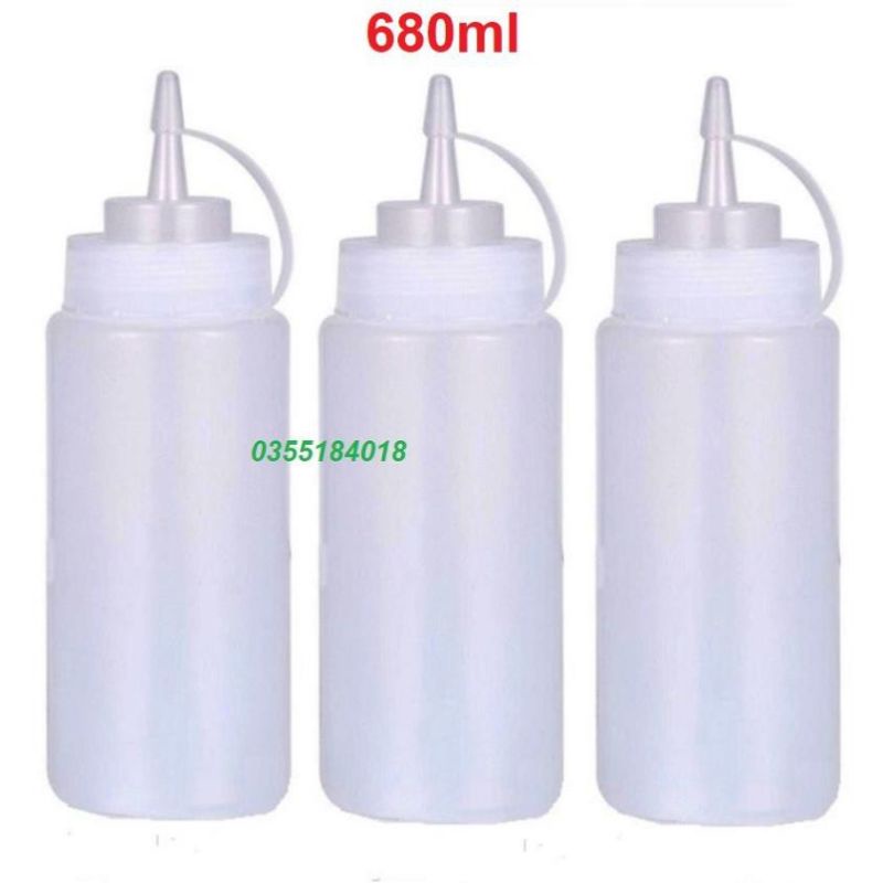 Bình bóp tương ớt Bình đựng sữa đặc, đường nước, siro