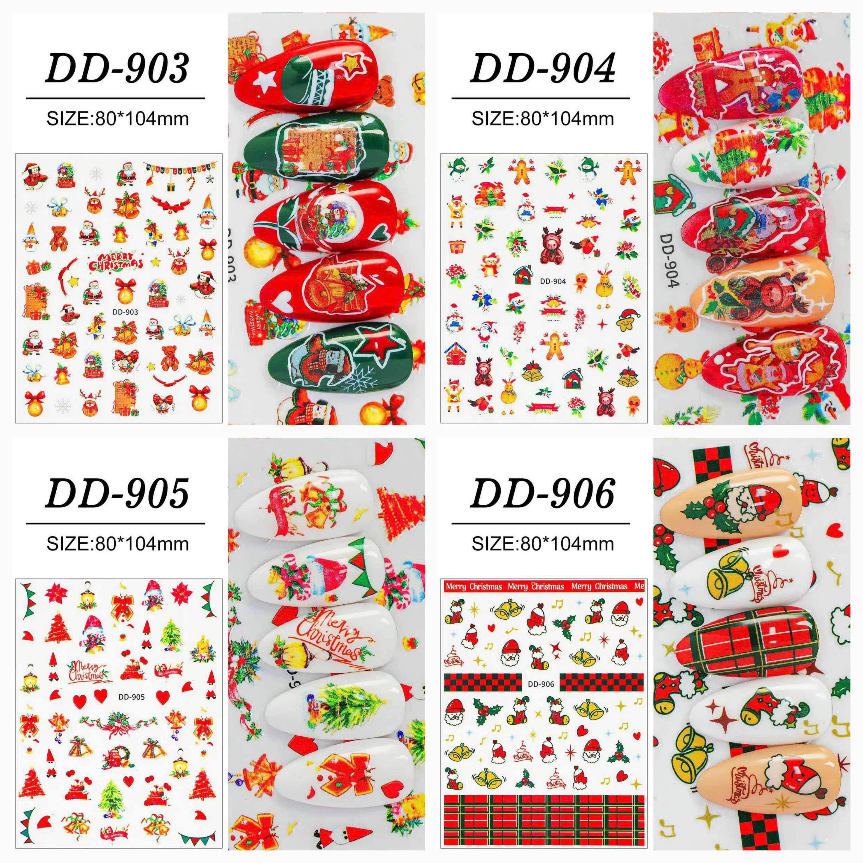 Sticker noel dán móng tay nail mẫu mới