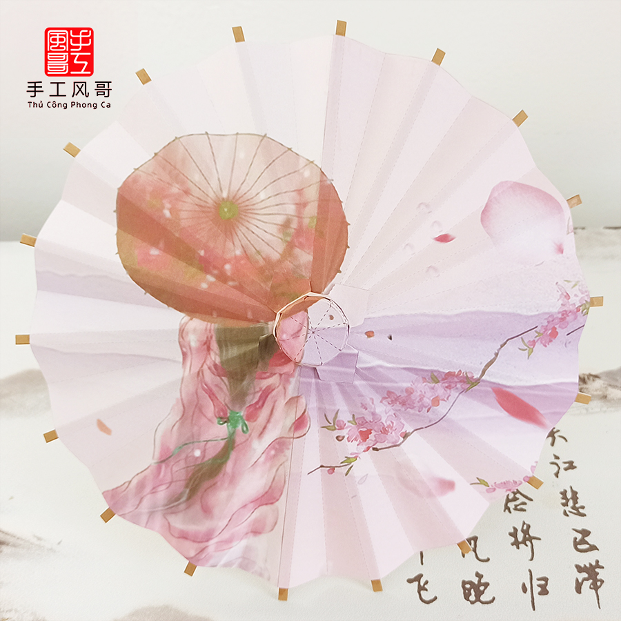Dù giấy cổ trang mini - Dù giấy Trung Hoa