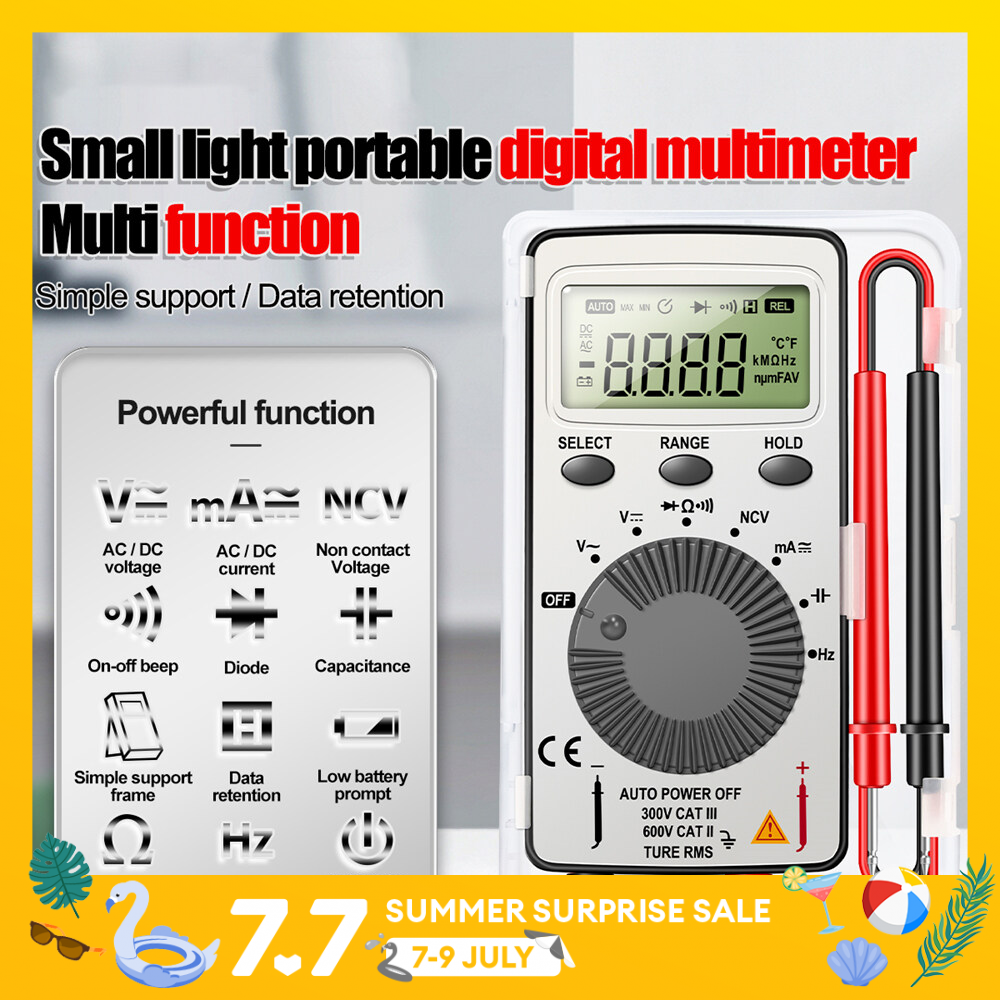 Shockley ANENG Mini Portable Digital Multimeter Tester TRMS Auto-Ranging Rechargeable anti-burning Ohm Amp VoltMeter