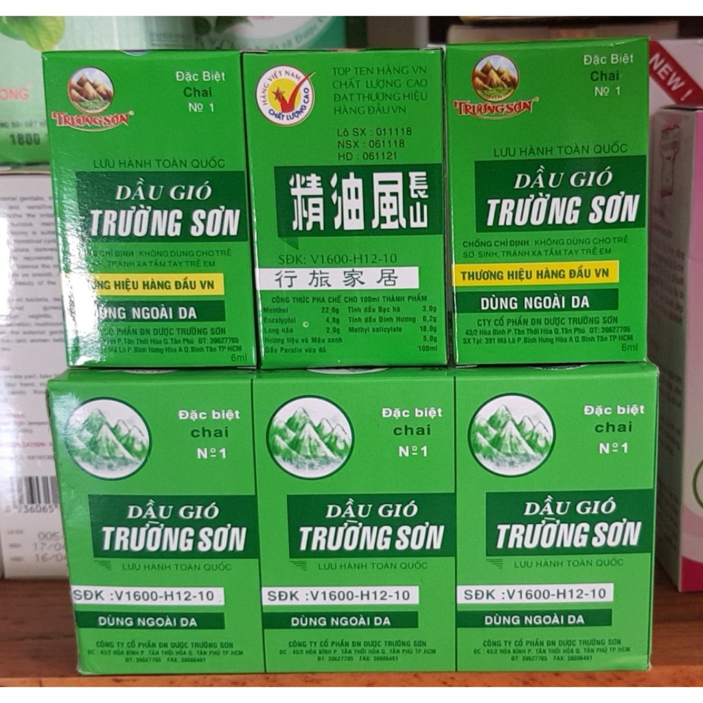 dầu gió trường sơn chai 6ml