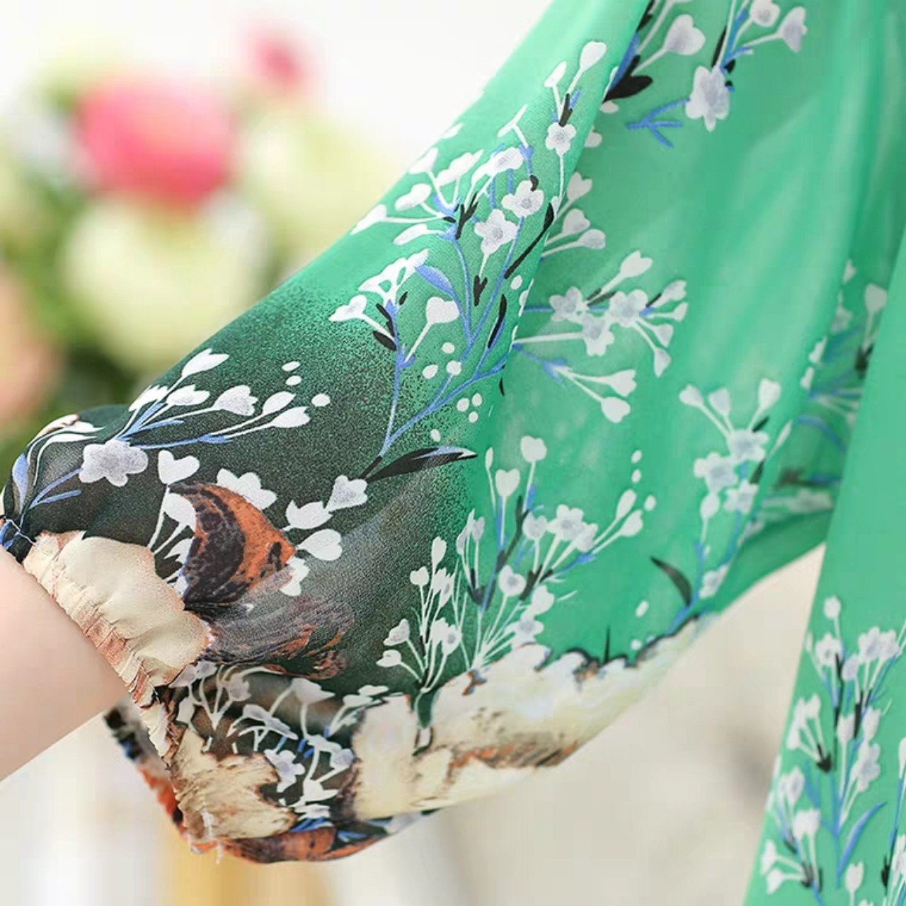 Áo voan hoa Quảng Châu big size
