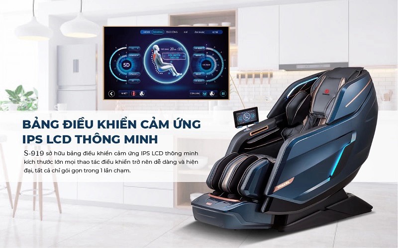 { SIÊU PHẨM THƯƠNG GIA 2022} -Massage 5D toàn thân cao cấp OKINAWA ARTEMIS S - 919