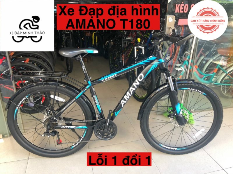 Mua Xe đạp thể thao AMANO T180 ( HÀNG CHÍNH HÃNG ) size 26inch , phù hợp cho độ tuổi từ 11 tuổi trở lên