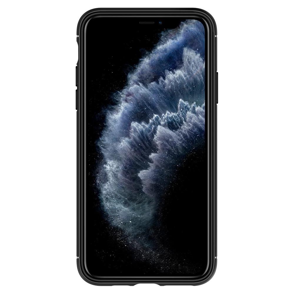 Ốp lưng hàng hiệu Spigen Rugged Armor màu đen cho iPhone 11 Pro Max | iPhone 11 Pro | iPhone 11
