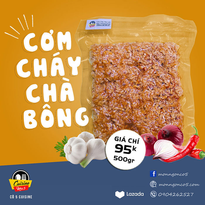 Cơm Cháy Chà Bông Ngon Nhà Làm ( 500 gram )