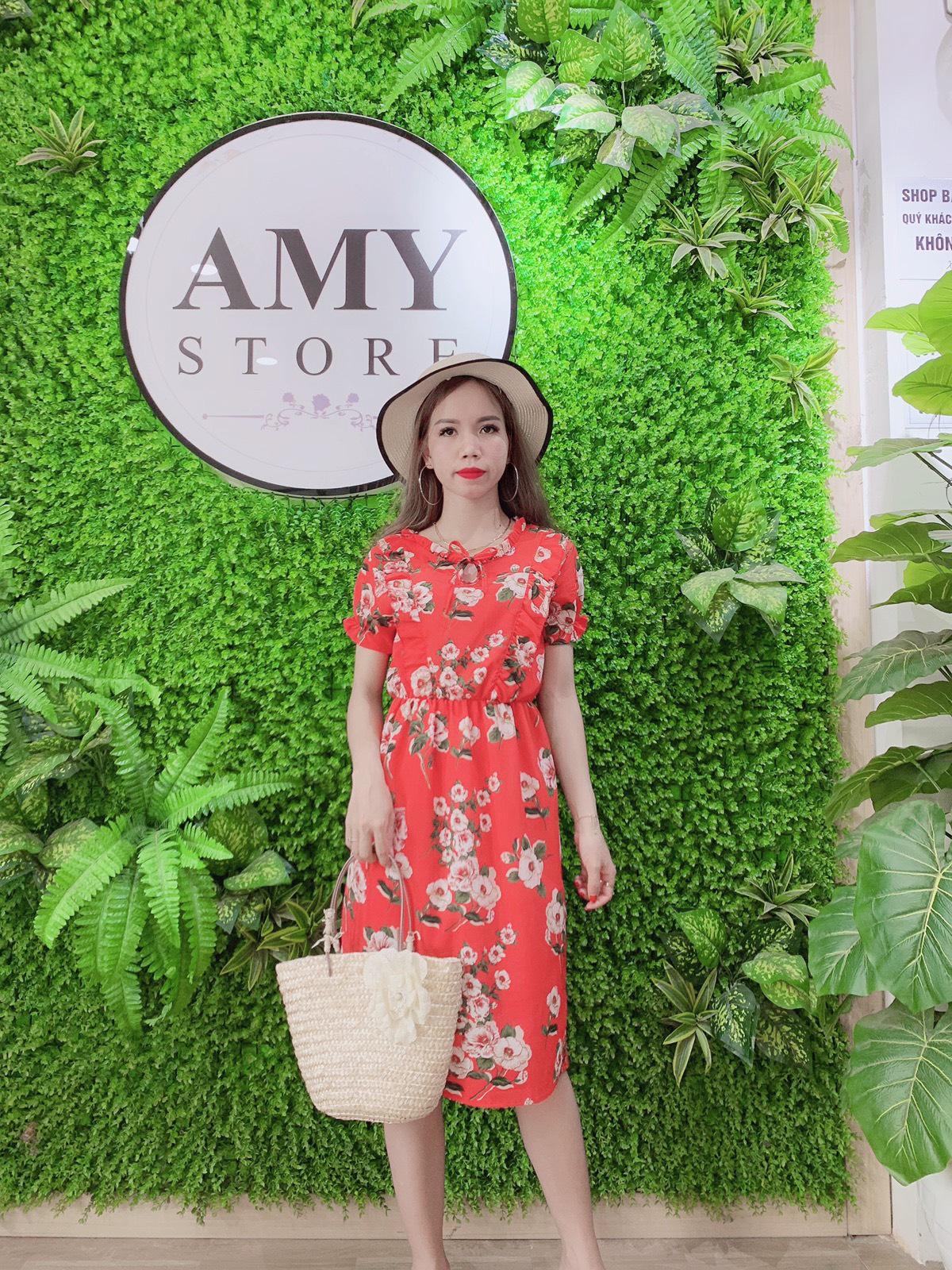 (Ảnh thật) Đầm Hoa Váy Hoa Cột Nơ Dễ Thương