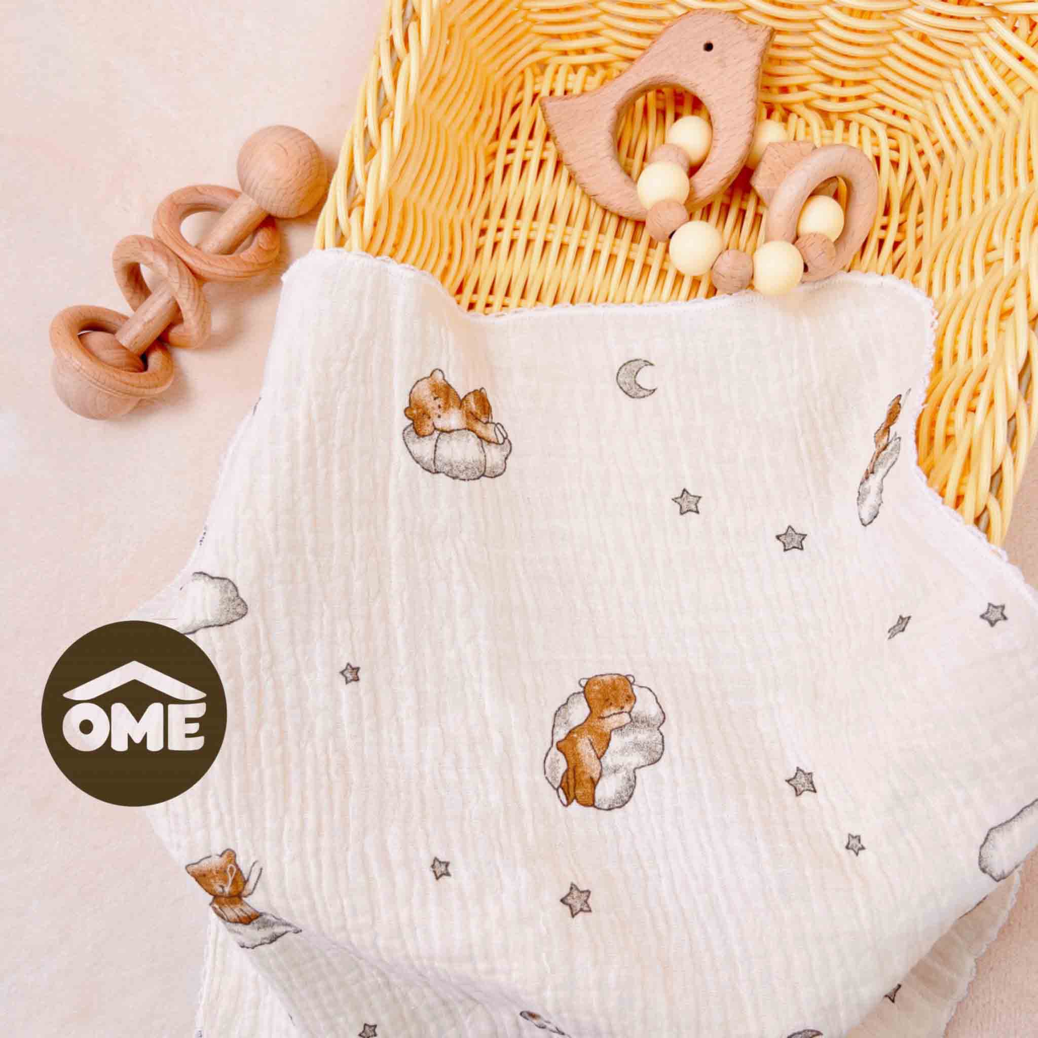 Khăn Sữa Sợi Tre OME (Set 5 chiếc)
