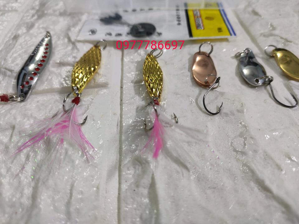 mồi thìa lure suối combo 6 con