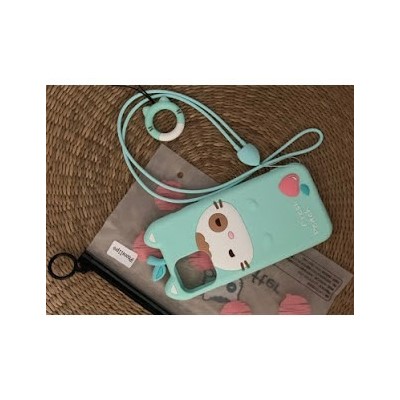 Ốp Lưng Lofter Hình Mèo Fresh Peach Silicone Cho Iphone
