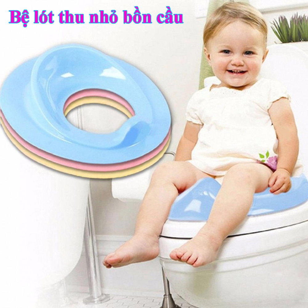 Bệ thu nhỏ bồn cầu - Miếng lót thu nhỏ bồn cầu cho bé tập đi vệ sinh an toàn - Nắp thu nhỏ bồn cầu cho bé - Bệ ngồi toilet bệ ngồi bồn cầu