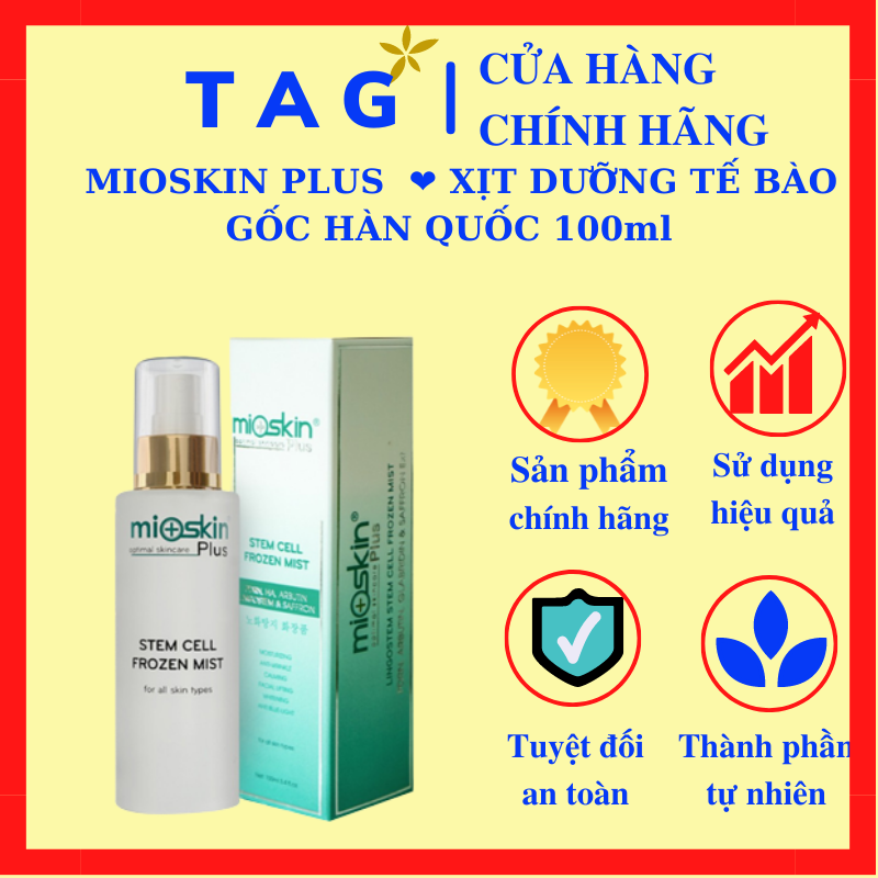 MIOSKIN PLUS ❤️[ CHÍNH HÃNG ] ❤️ XỊT DƯỠNG TẾ BÀO GỐC HÀN QUỐC 100ml
