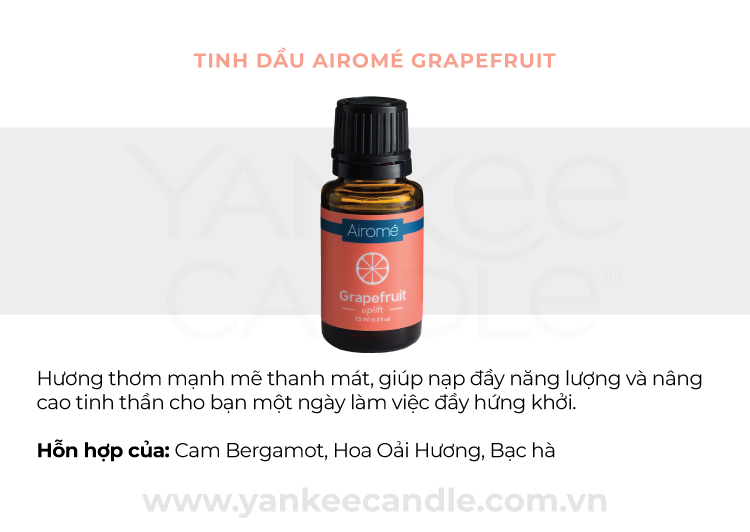 Tinh dầu Airomé Yankee Candle - Grapefruit 15ml