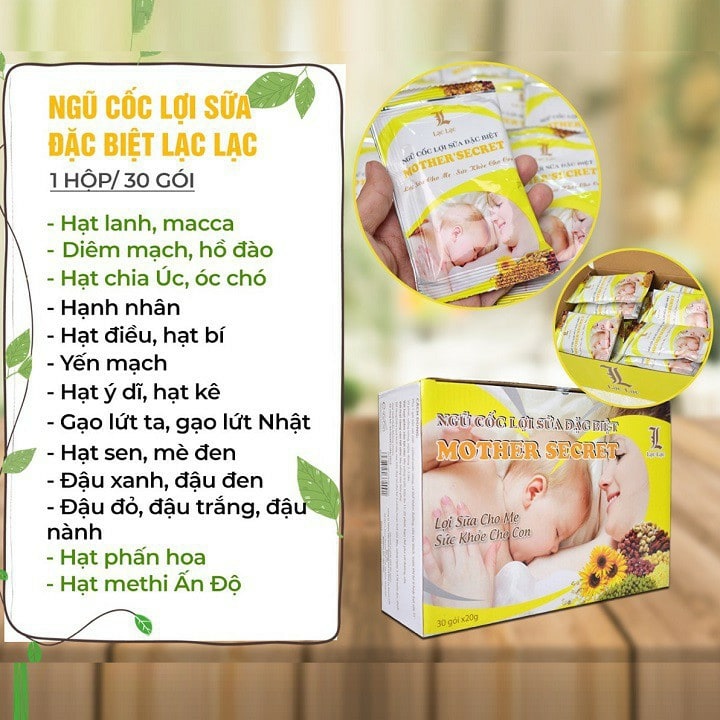 Combo 2 hộp Ngũ cốc lợi sữa lạc lạc (date mới)