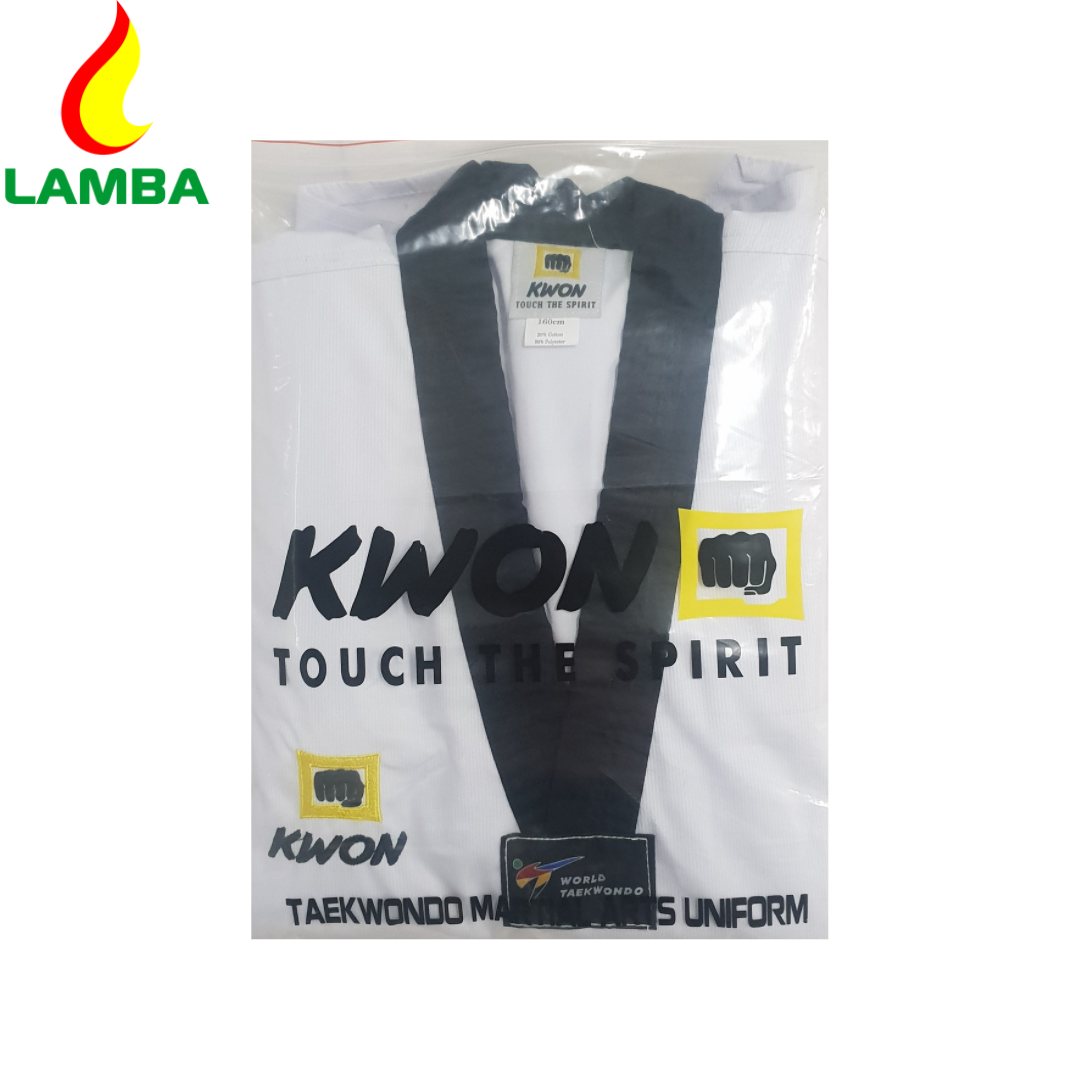 VÕ PHỤC TAEKWONDO KWON VẢI SỌC CAO CẤP.