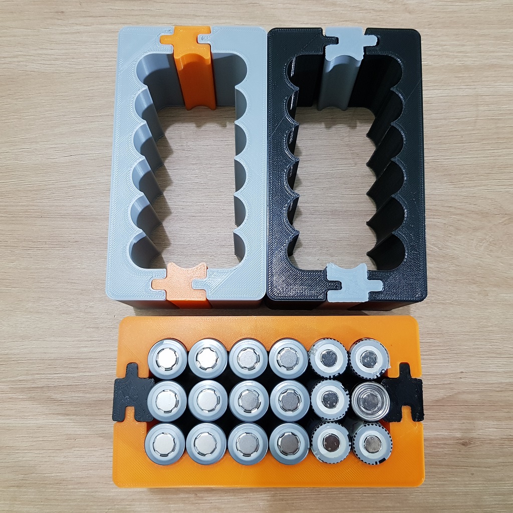 [DIY] Khuôn Hàn Cell Pin 18650, Tháo Lắp Mở Mộng 6 Cell 3 Hàng
