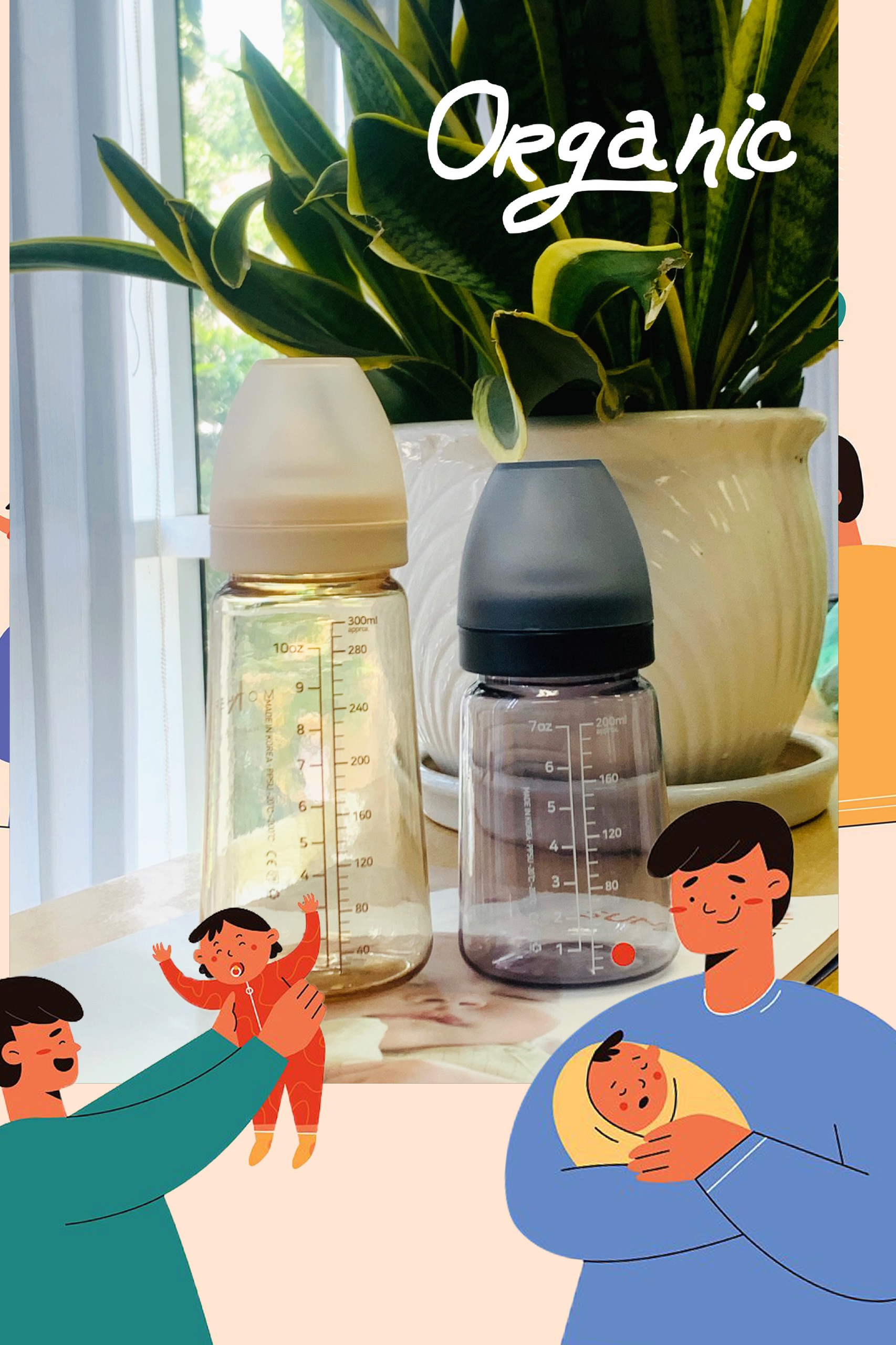 Bình sữa PPSU MOTHER K - HÀN QUỐC