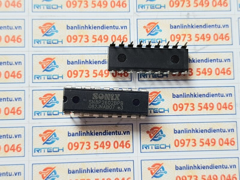 Combo 3 con Sonix SN8P2602BPB DIP-18 ic chức năng