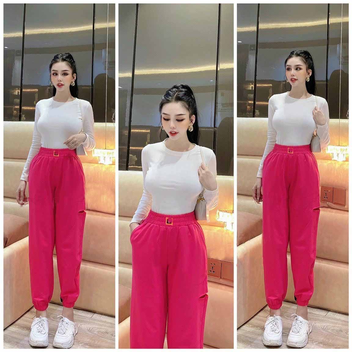 Áo croptop dài tay trơn cổ tròn AC060