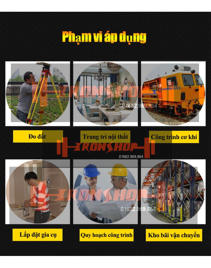 Thước điện tử, Máy đo khoảng cách bằng tia Laser H40, thương hiệu VCHON (Có HDSD Tiếng Việt)
