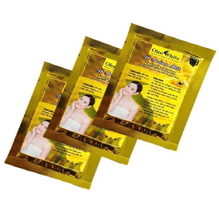 Combo 3 gói Kem Ủ Trắng Mặt Huyết Yến Collagen
