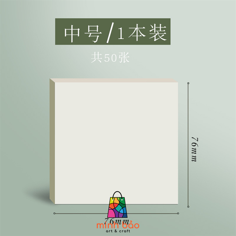 XẤP 50 TỜ GIẤY NOTE TRONG SUỐT, CHỐNG THẤM NƯỚC