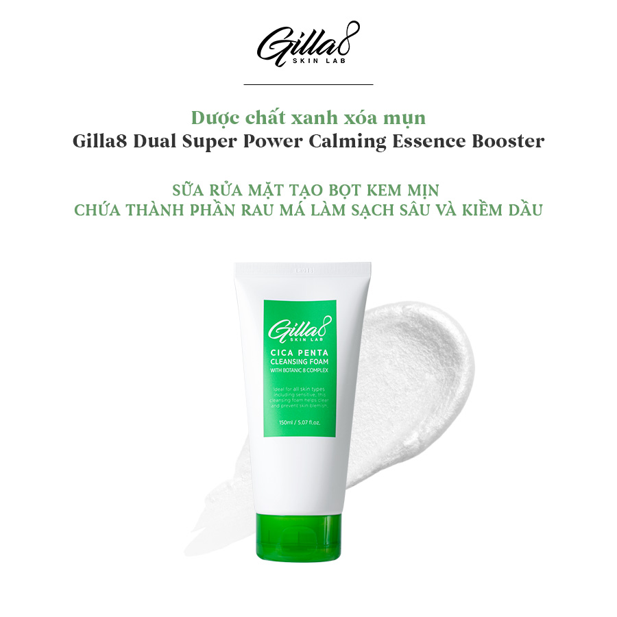 Sữa Rửa Mặt Gilla8 Cica Penta Cleansing Foam 150ml
