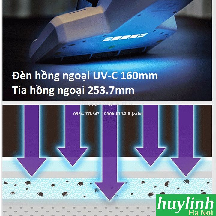 Máy hút bụi trên giường, sofa Tiross TS9305