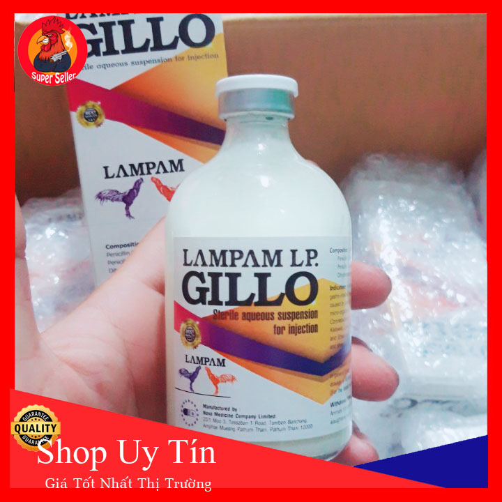 Gillo Lampam 20ml-Tr..ị Bá Bệnh Cho Gà Đá Chim Cảnh -Có Tặng Kèm Kim Tiêm