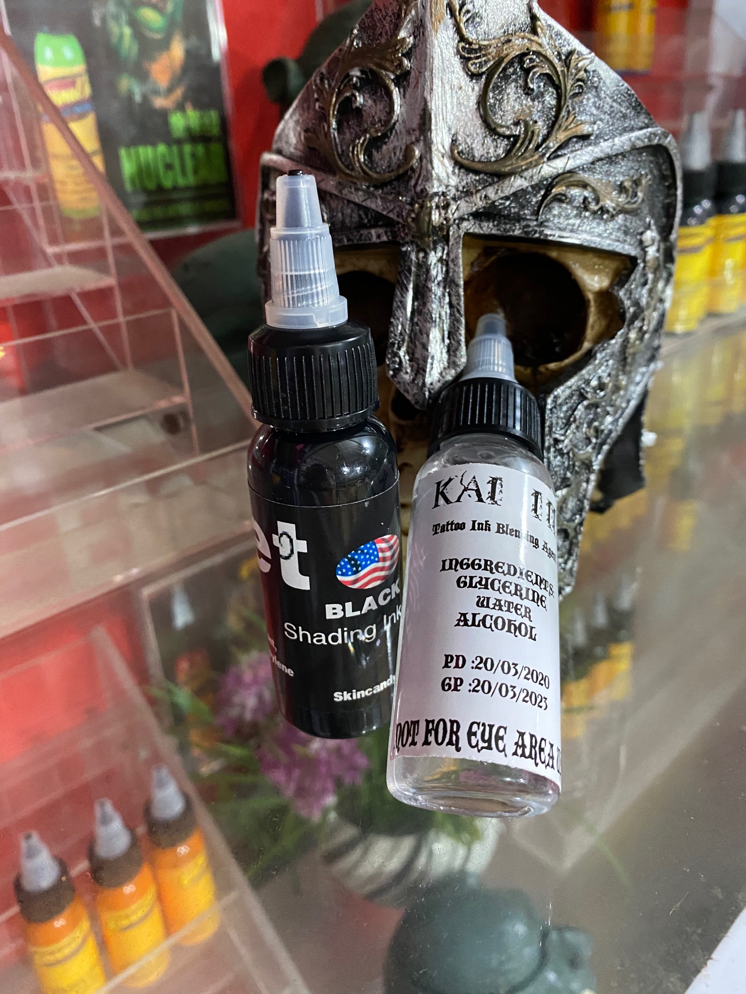 [ QUÀ TẶNG KÈM ] Mực xăm Đen JET Back.30ml tặng kèm nước pha mực kaidi