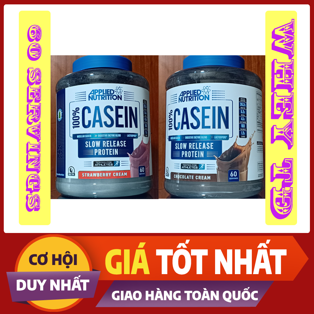 Whey ban đêm casein 60 servings applied nutrition - whey hấp thụ chậm casein applied nutrition