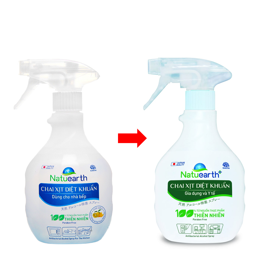Xịt diệt khuẩn đa năng Natuearth Plus (410ml)