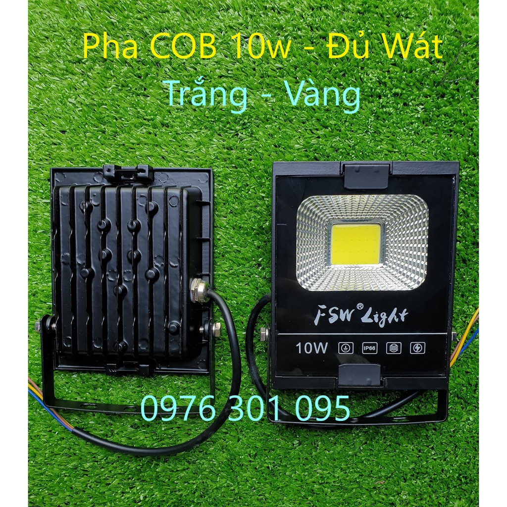 Đèn Pha led 10w chiếu sáng bảng hiệu, cây cành
