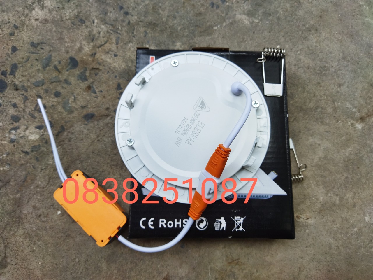 [HCM]Đèn Led Âm Trần 6w siêu mỏng