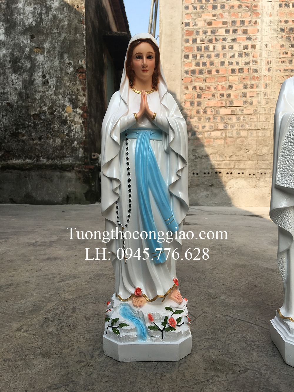 Tượng Đức Mẹ Lộ Đức 40cm composite