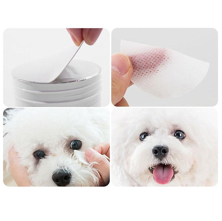 [HOÀN TIỀN 10%][Lấy mã giảm thêm 30%] Hộp giấy lau ố mắt ALoe Remove cho thú cưng - CutePets