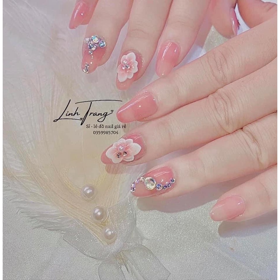 Sticker hoa nổi 5d dán móng tay MOON NAIL