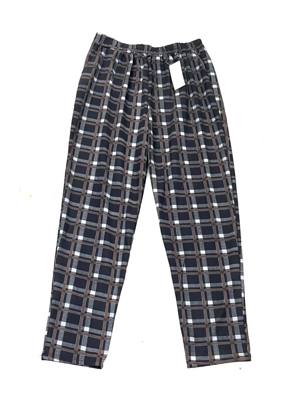 Quần Baggy CARO VẢI XỐP Lưng Thun  Co Giãn Freesize 48-65kg tùy chiều cao