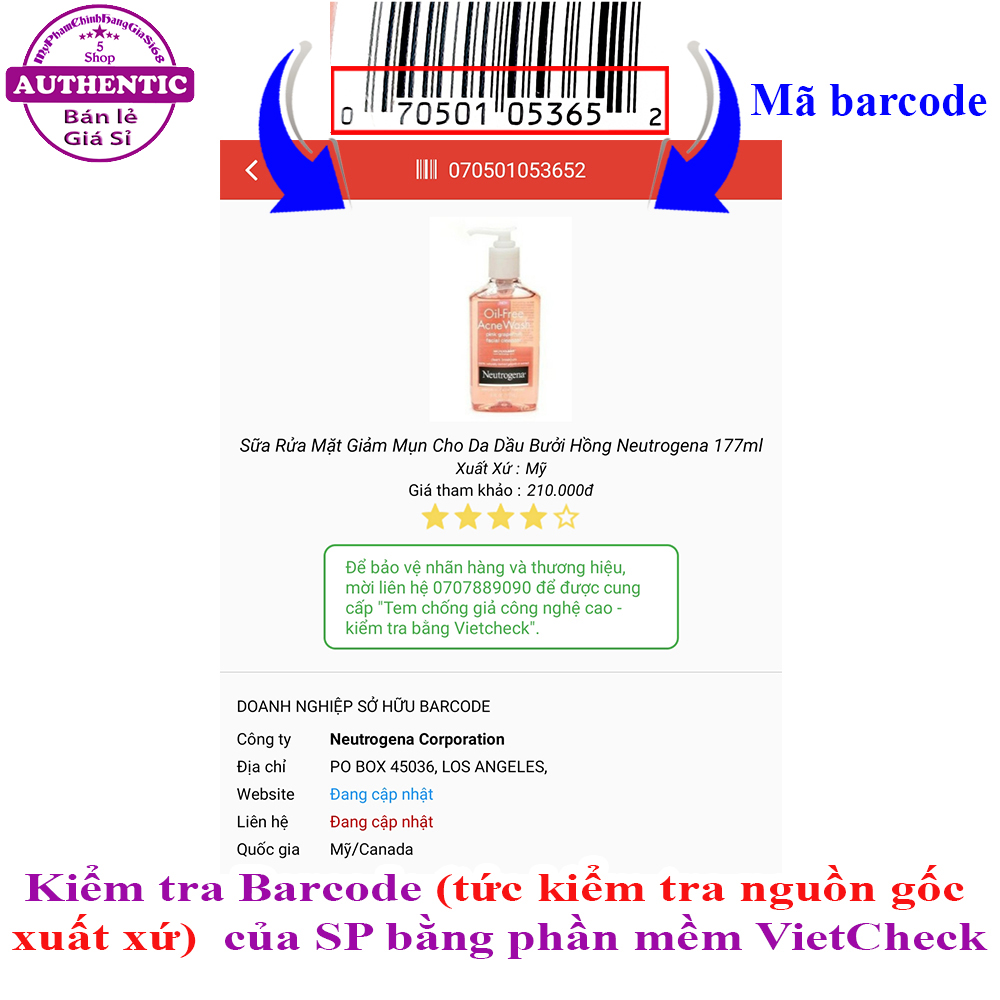 Sữa Rửa Mặt Neutrogena Deep Clean Facial Cleanser 150ml
